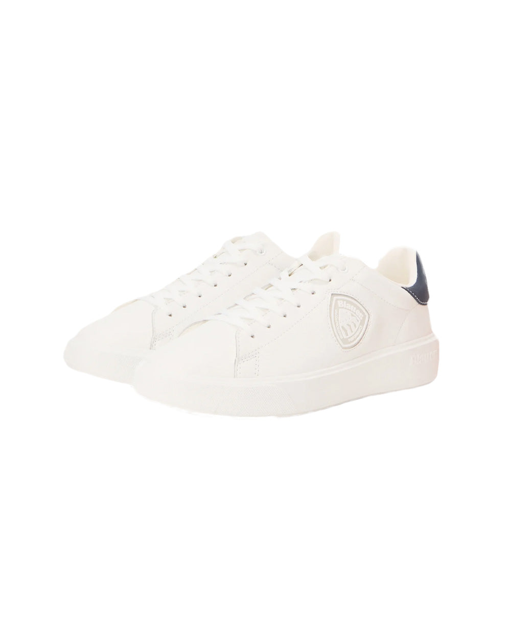 Scarpa BLAUER uomo BUCK BUCK07 LEA WHINVY Bianca Blu