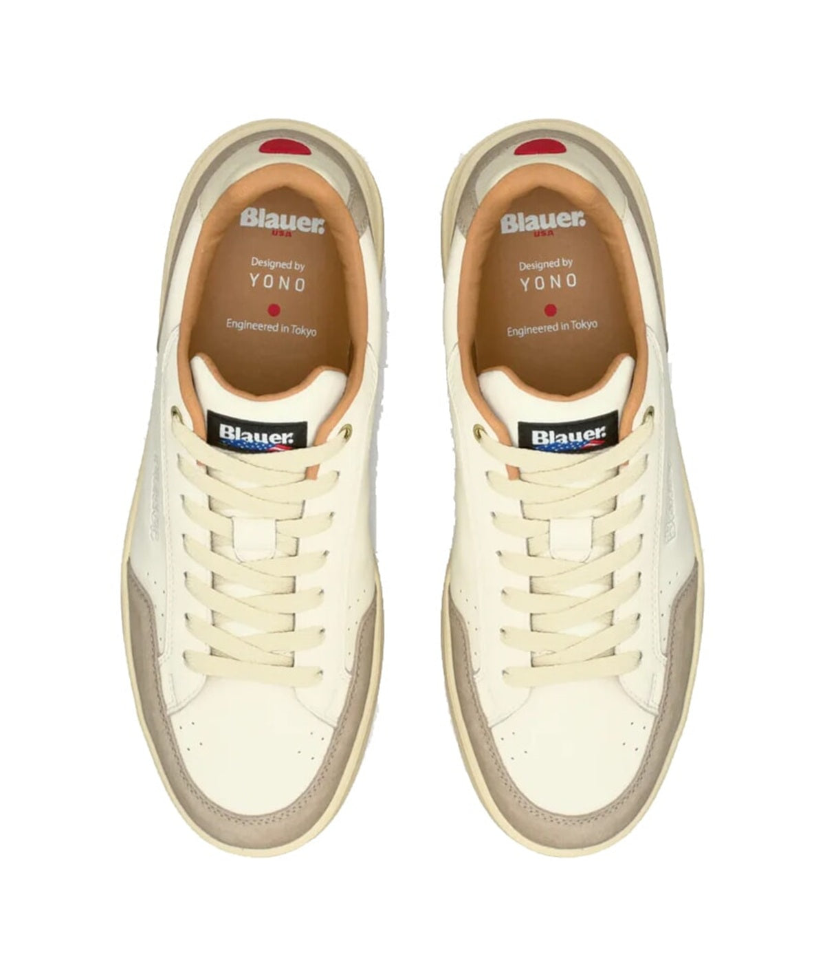 Sneakers Blauer uomo KYOTO01LECCRE crema