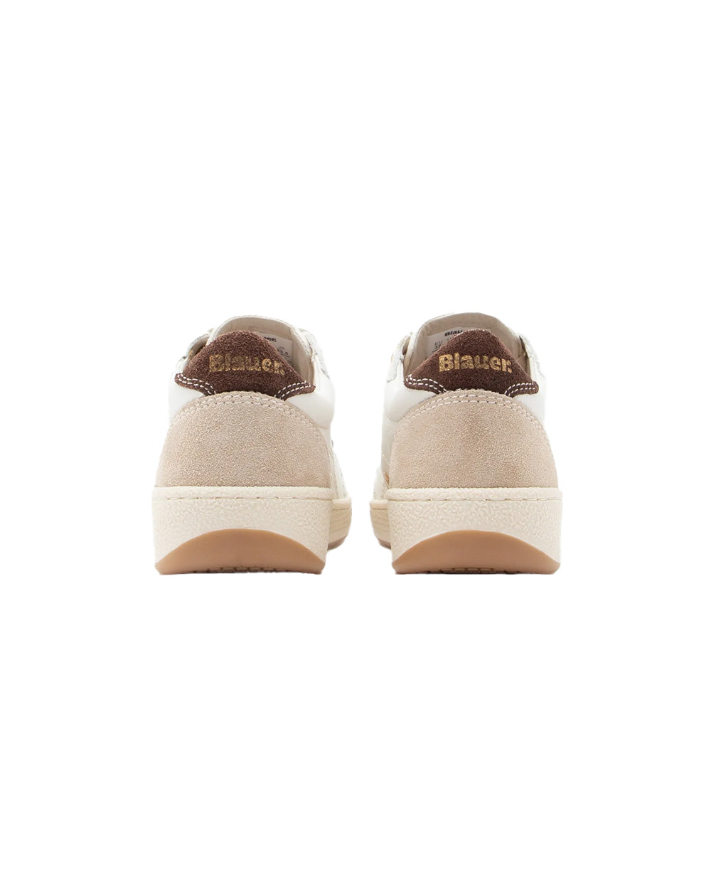 Sneakers Blauer donna OLYMPIA21LESWHIBROWN panna