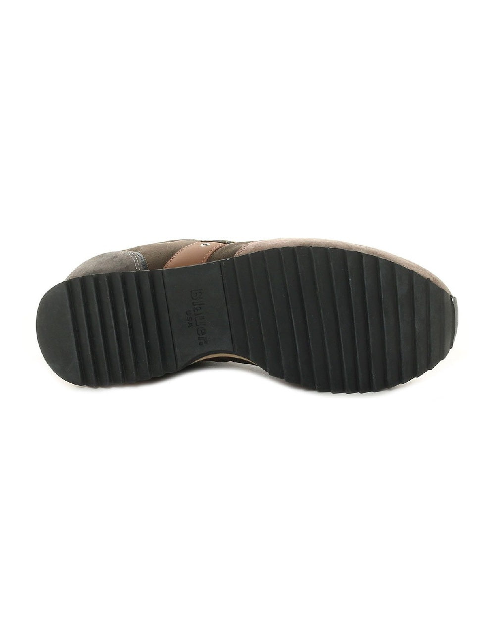 Sneakers Blauer uomo queens 01 QUEENS 01 NUB MILTAU verde militare talpa<BR/>