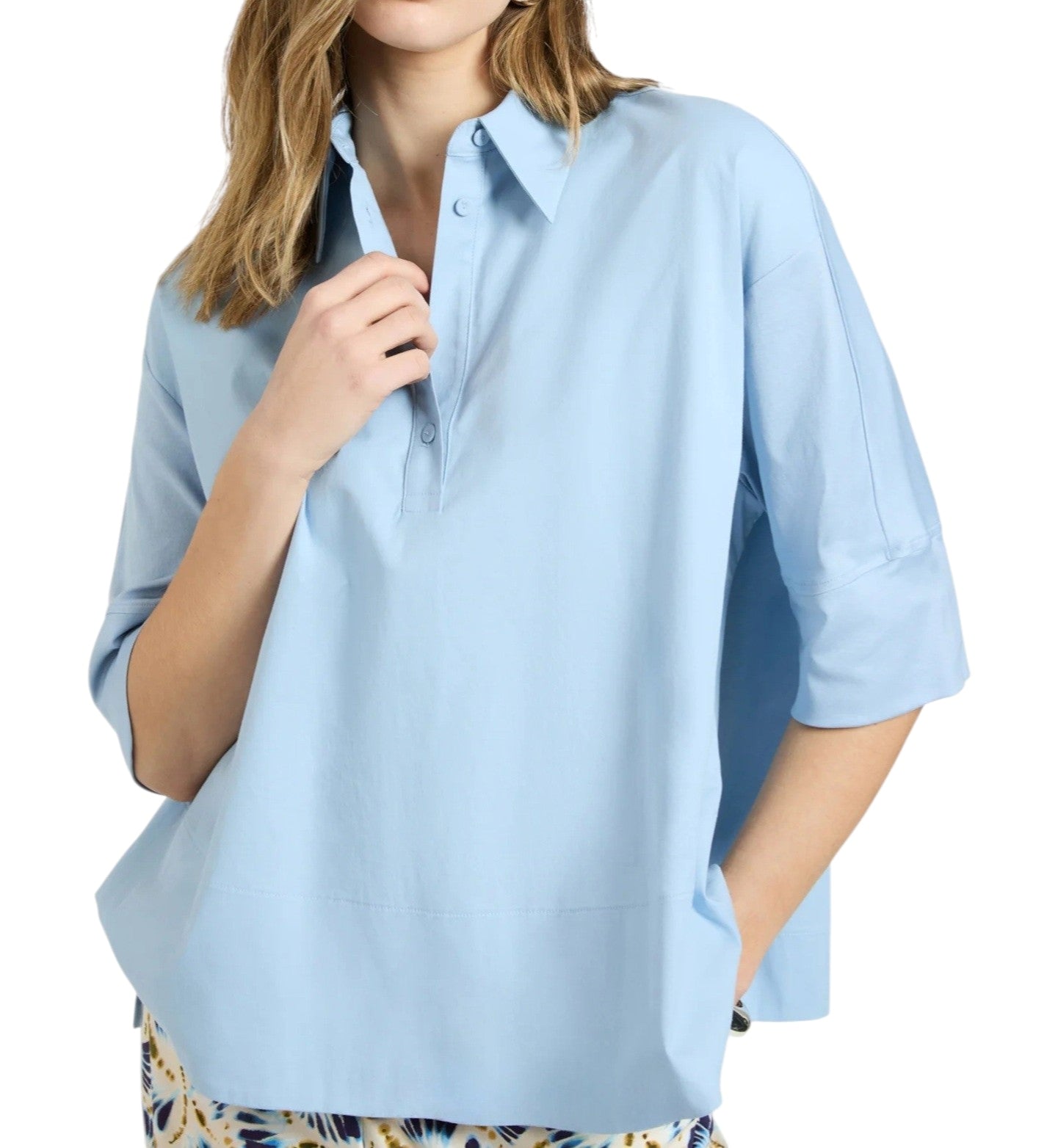 Blusa Elena Mirò donna 2009Z000058N 004 Azzurro<BR/>
