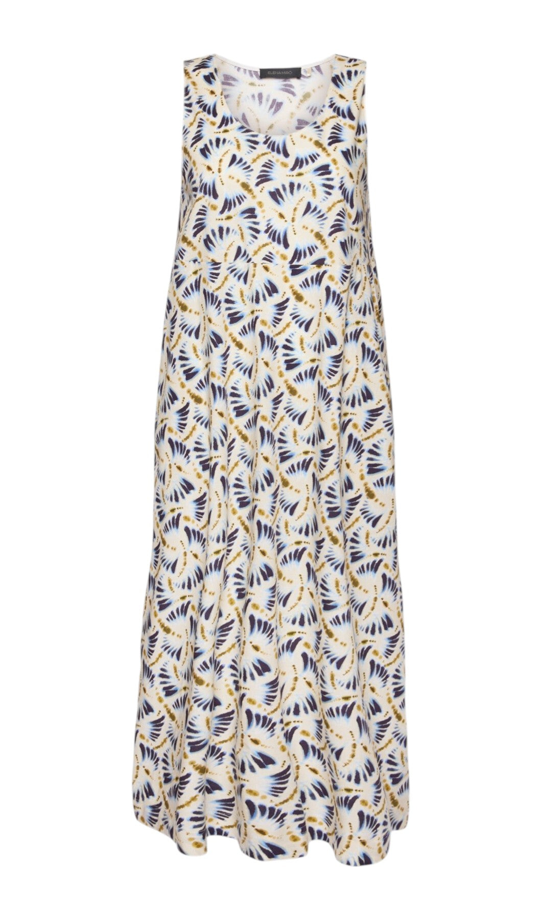 Abito Elena Mirò donna 7064Z100125N 041 Online Selection Ecrù Blu<BR/>