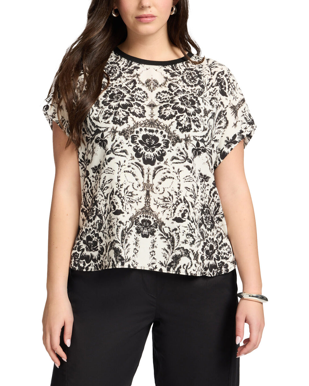 T-shirt ELENA MIRO donna G006Z000635N Nera
