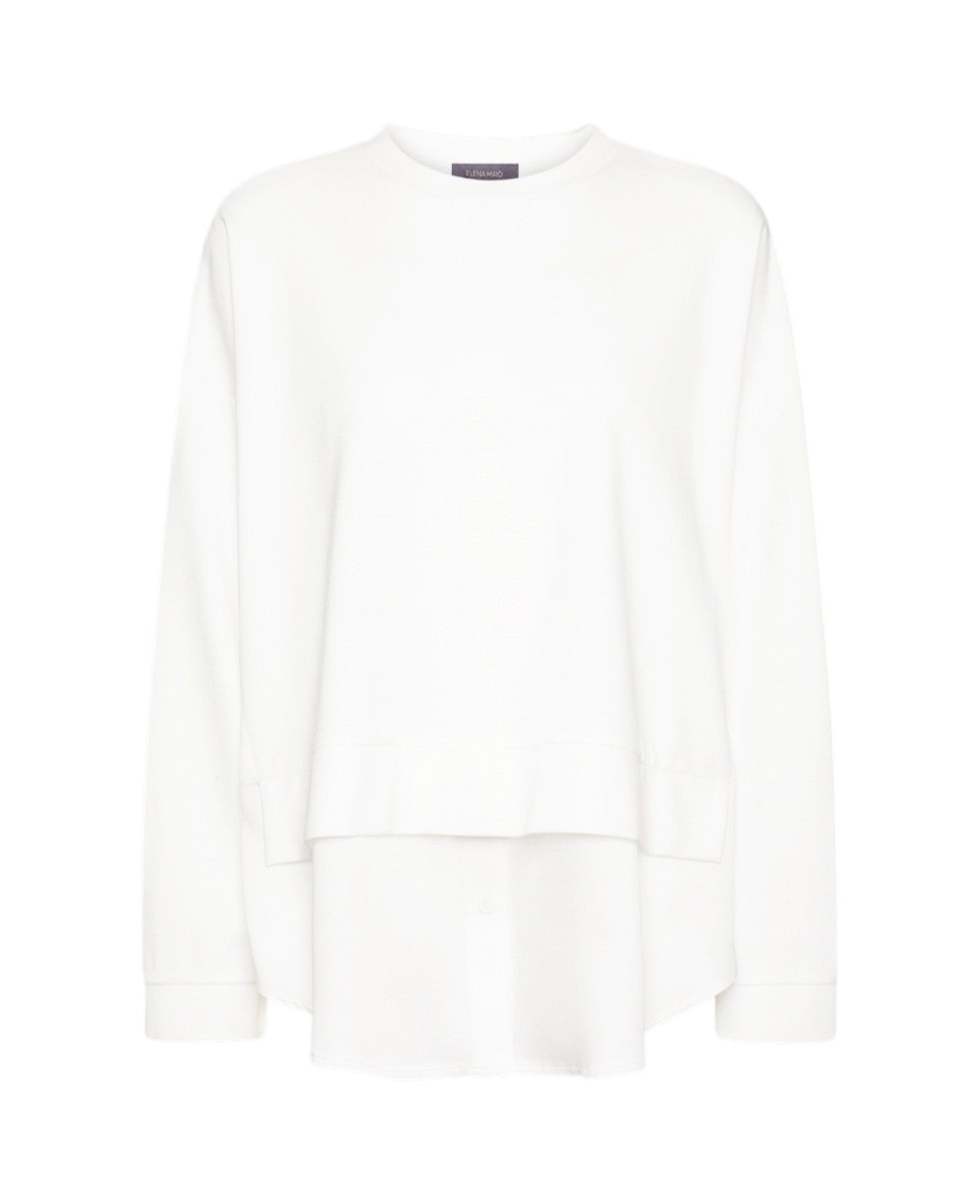 Felpa Elena Mirò donna G883Z000537N 011 Performance Bianco<BR/>