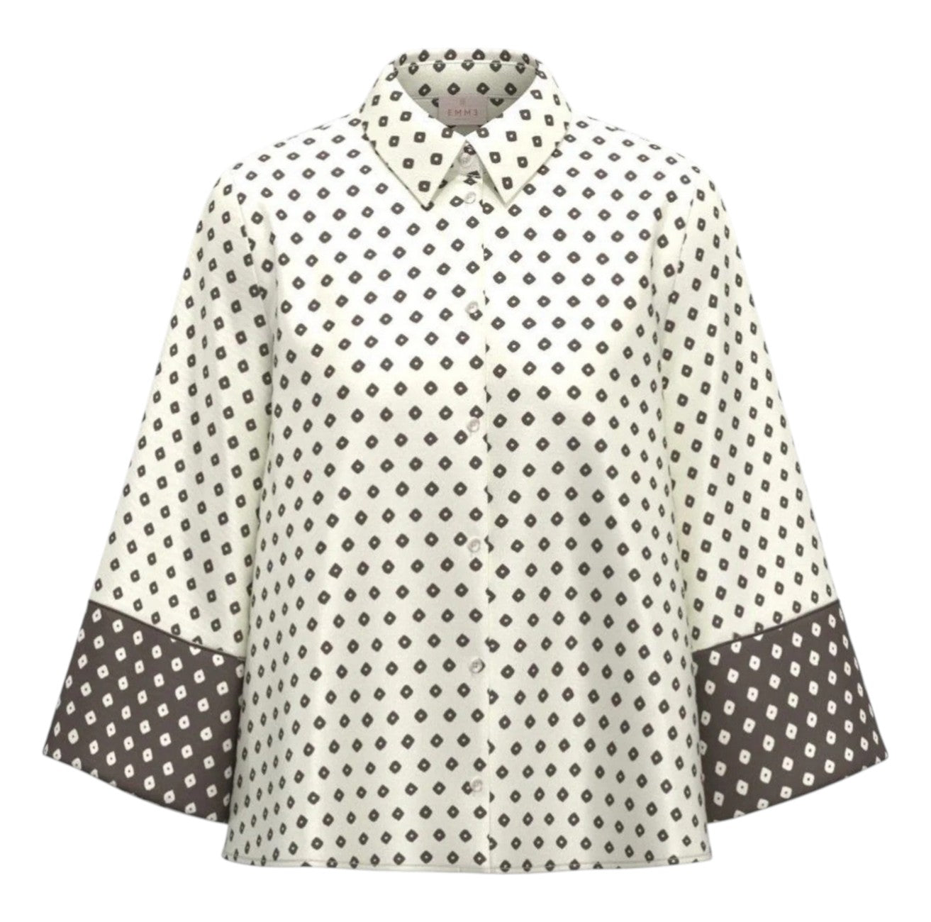 Camicia Emme di Marella donna SEVERO007 fantasia con rombi Burro<BR/>