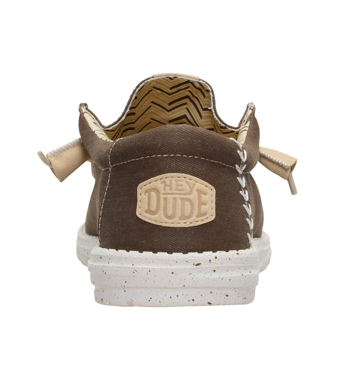 Mocassini Hey Dude uomo 40700 2LN Wally Stretch Canvas Brown Marrone