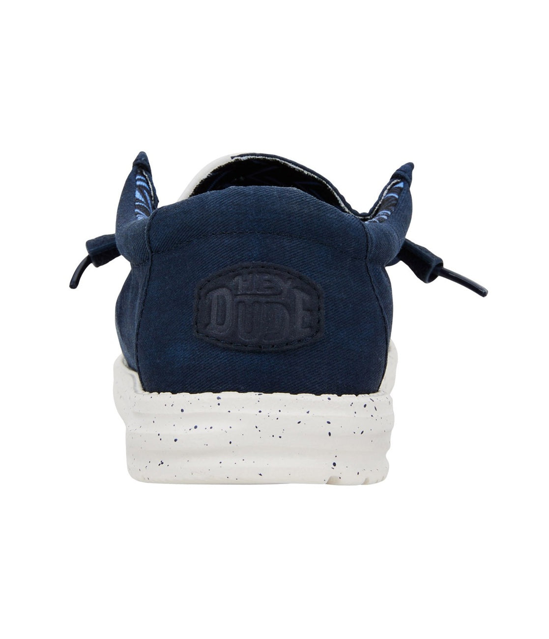 Mocassini Hey Dude uomo 40700 410 Wally Stretch Canvas Blu Navy<BR/>