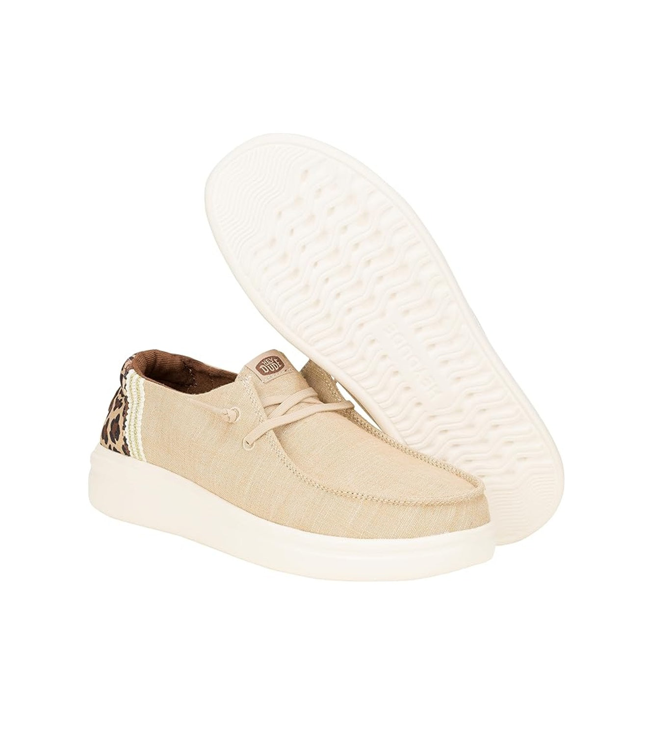 Mocassini Hey Dude donna 43780 2UG Wendy Rise Animal Tan Beige<BR/>