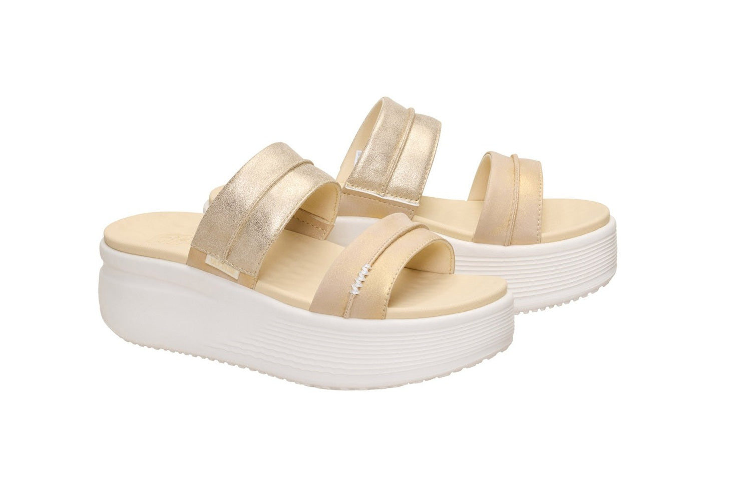 Sandali Hey Dude donna 45256 105 Austin Slide Classics Champagne Metallic<BR/>