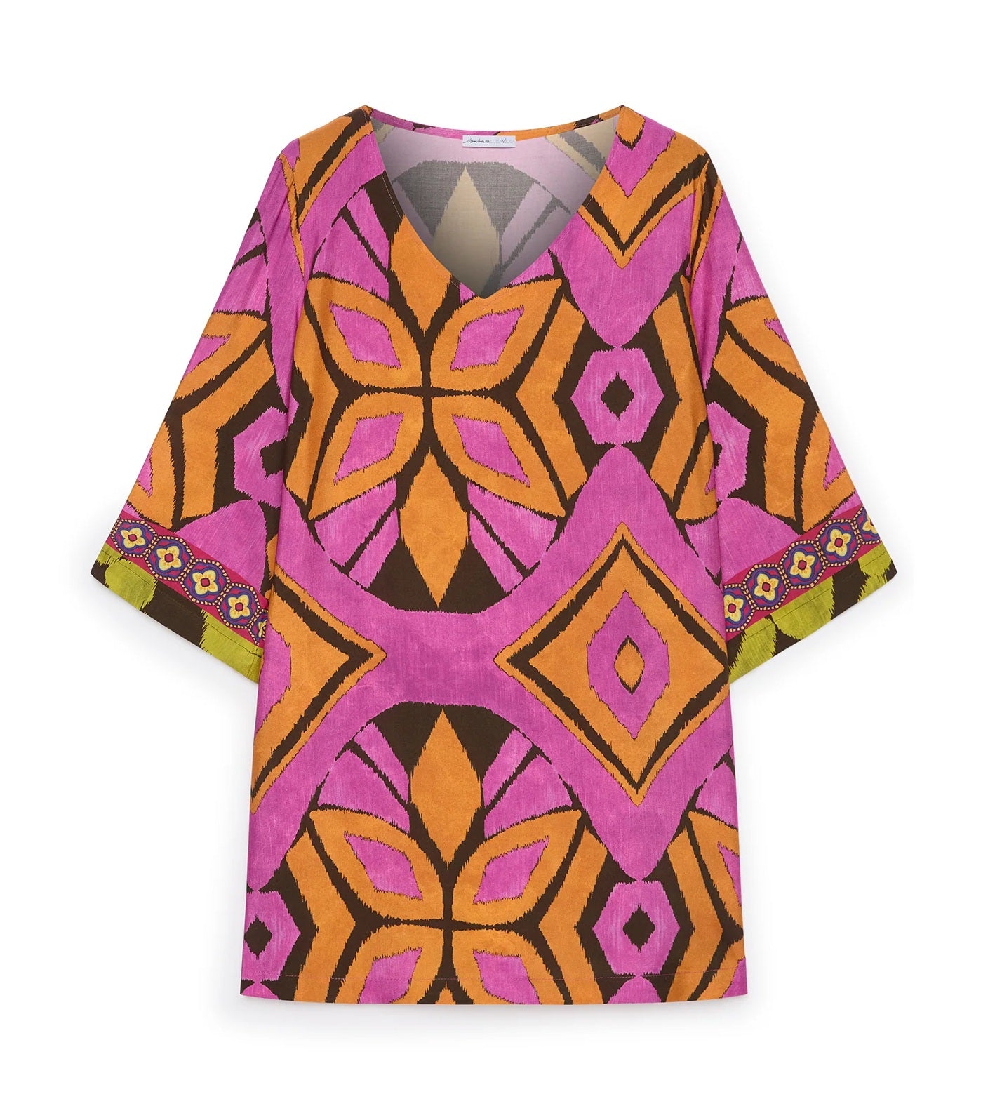 Blusa Luisa Viola donna 2005F001879N 001 Mara Venier Arancio Fucsia<BR/>