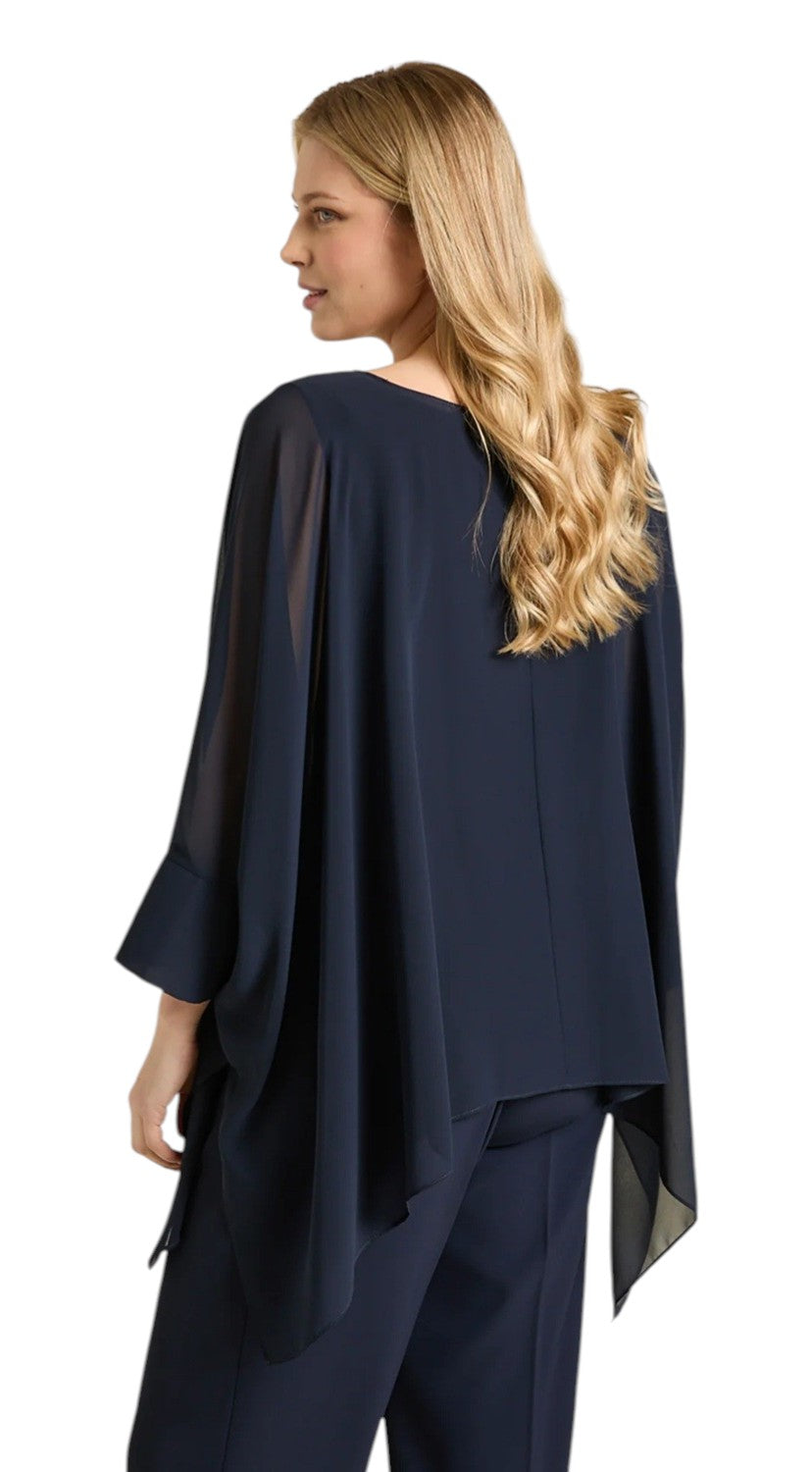Blusa Luisa Viola donna 2240F001869N 034 Mara Venier Blu<BR/>