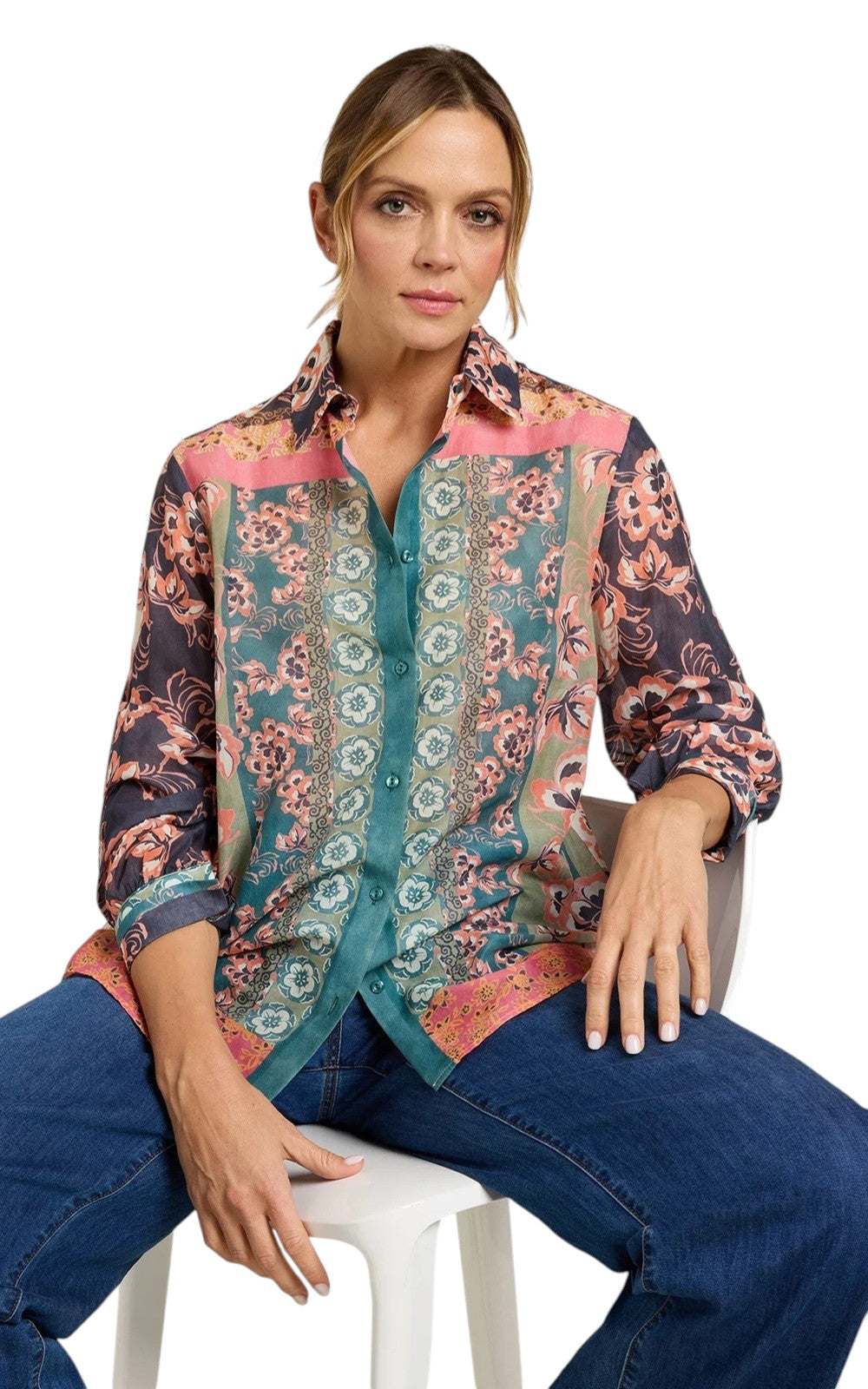 Camicia Luisa Viola donna 5002F000831N001 Mara Venier Blu<BR/>