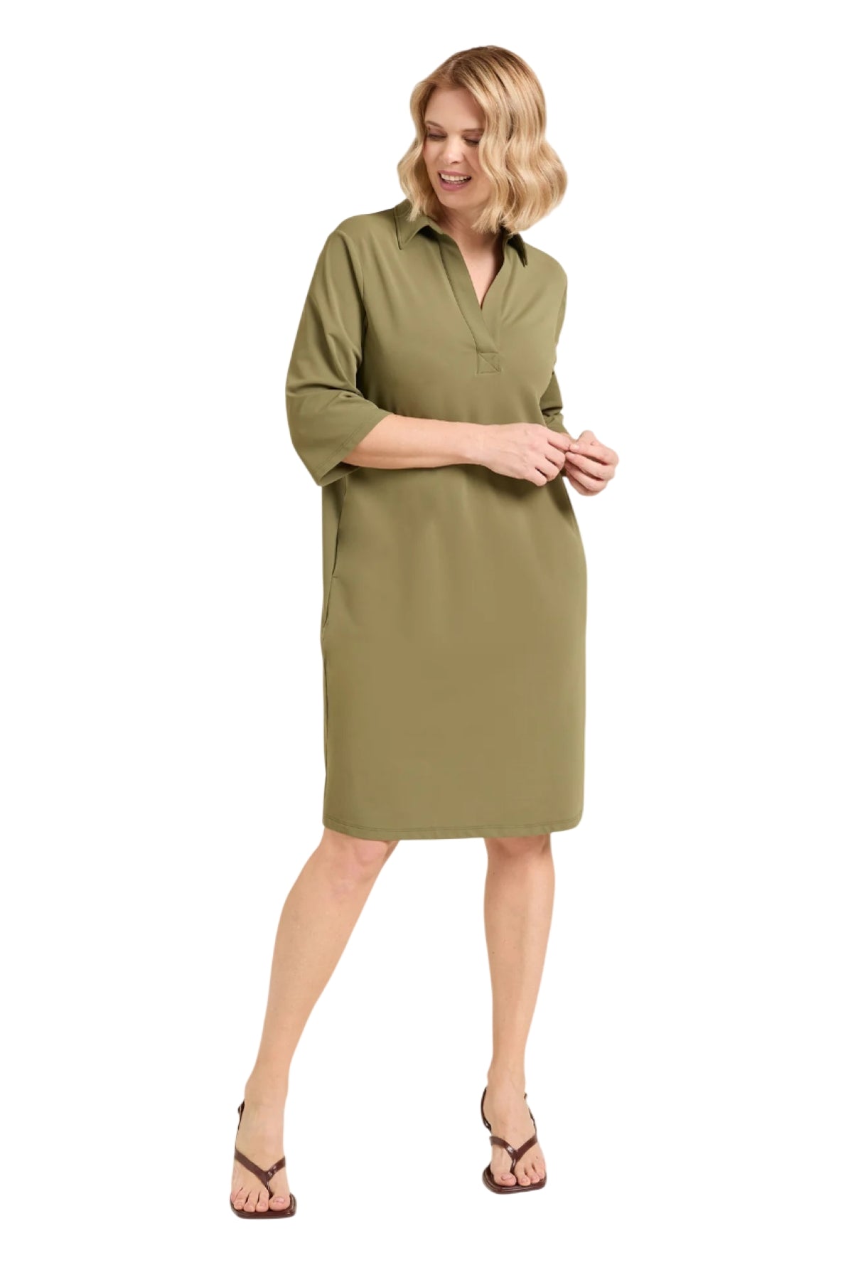 Abito Luisa Viola donna 7646F001187N025 Performance Collection verde <BR/>