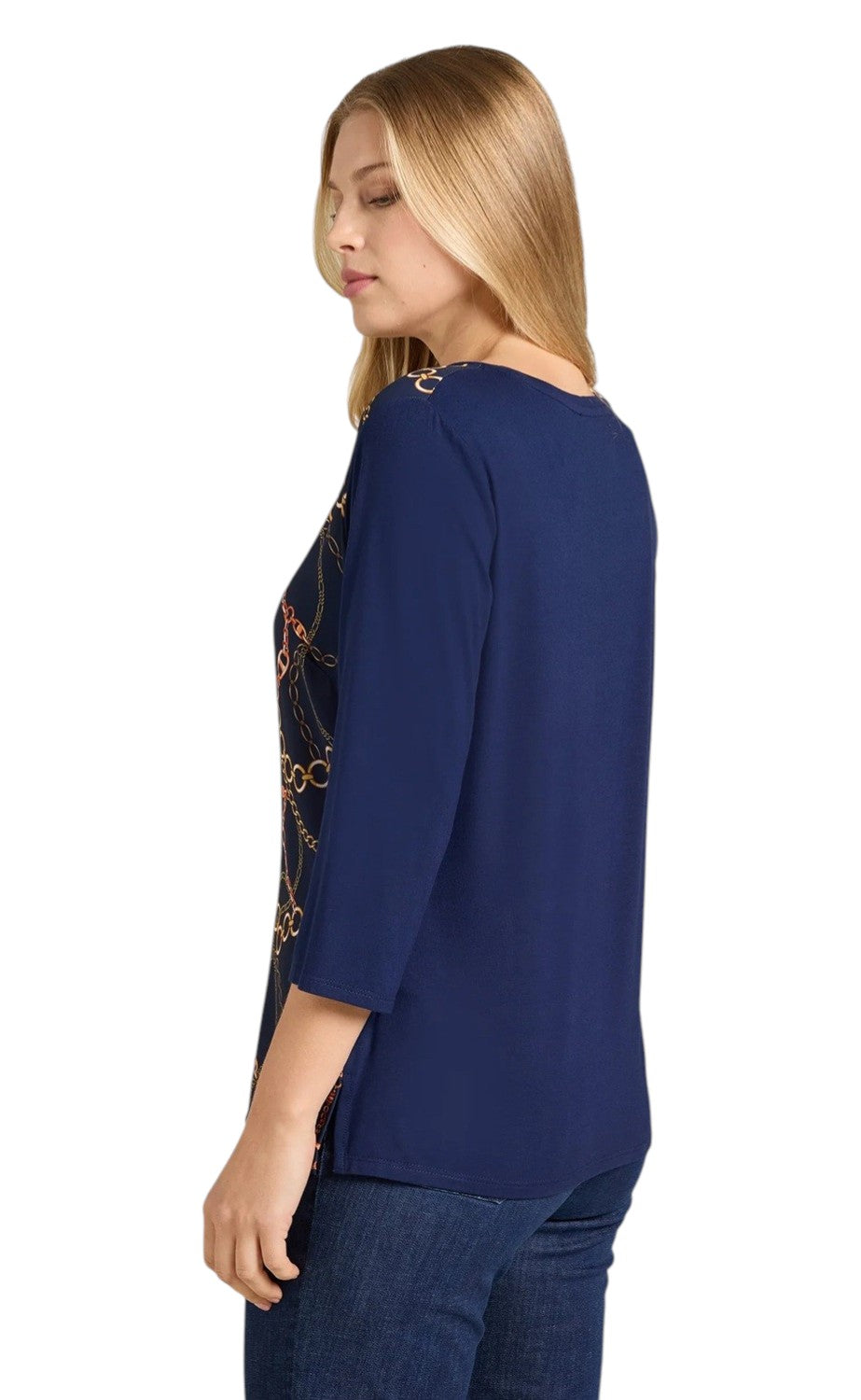T-shirt Luisa Viola donna G038L008634N084 Mara Venier Blu<BR/>