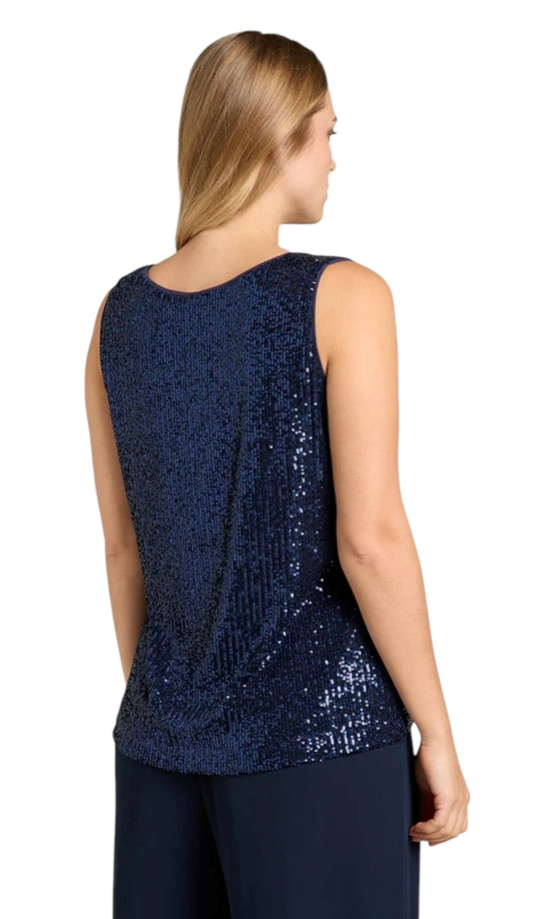 Top Luisa Viola donna G073L008752N 034 Performance Paillettes Blu<BR/>