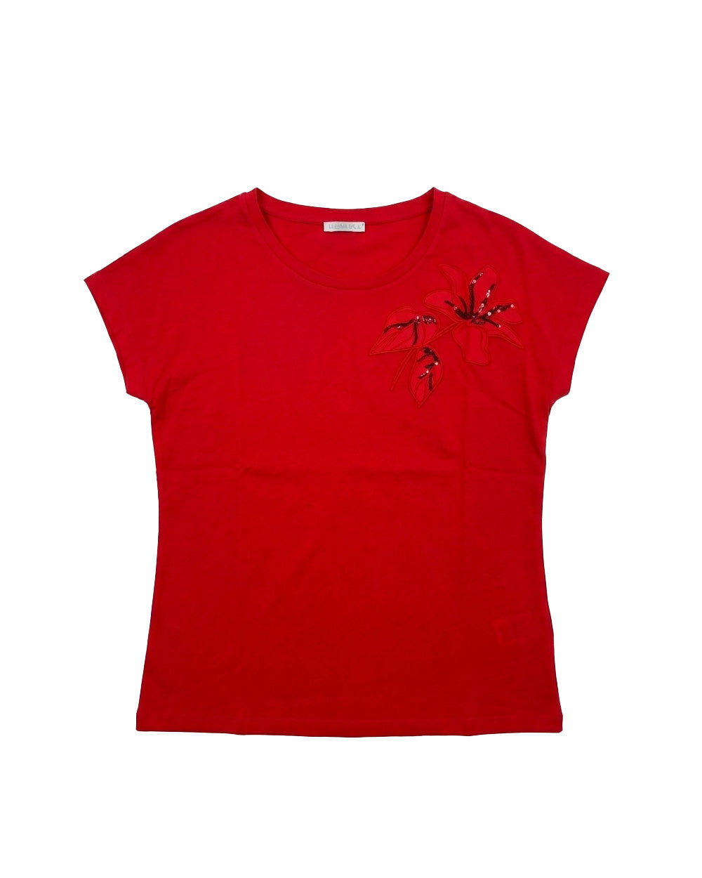 T-shirt Luisa Viola donna G092L008712N 016 Performance Rosso<BR/>