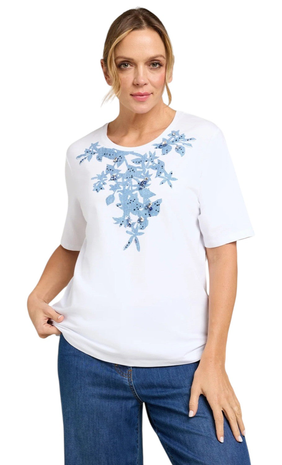 T-shirt Luisa Viola donna G261L008590N001 Mara Venier Bianco <BR/>