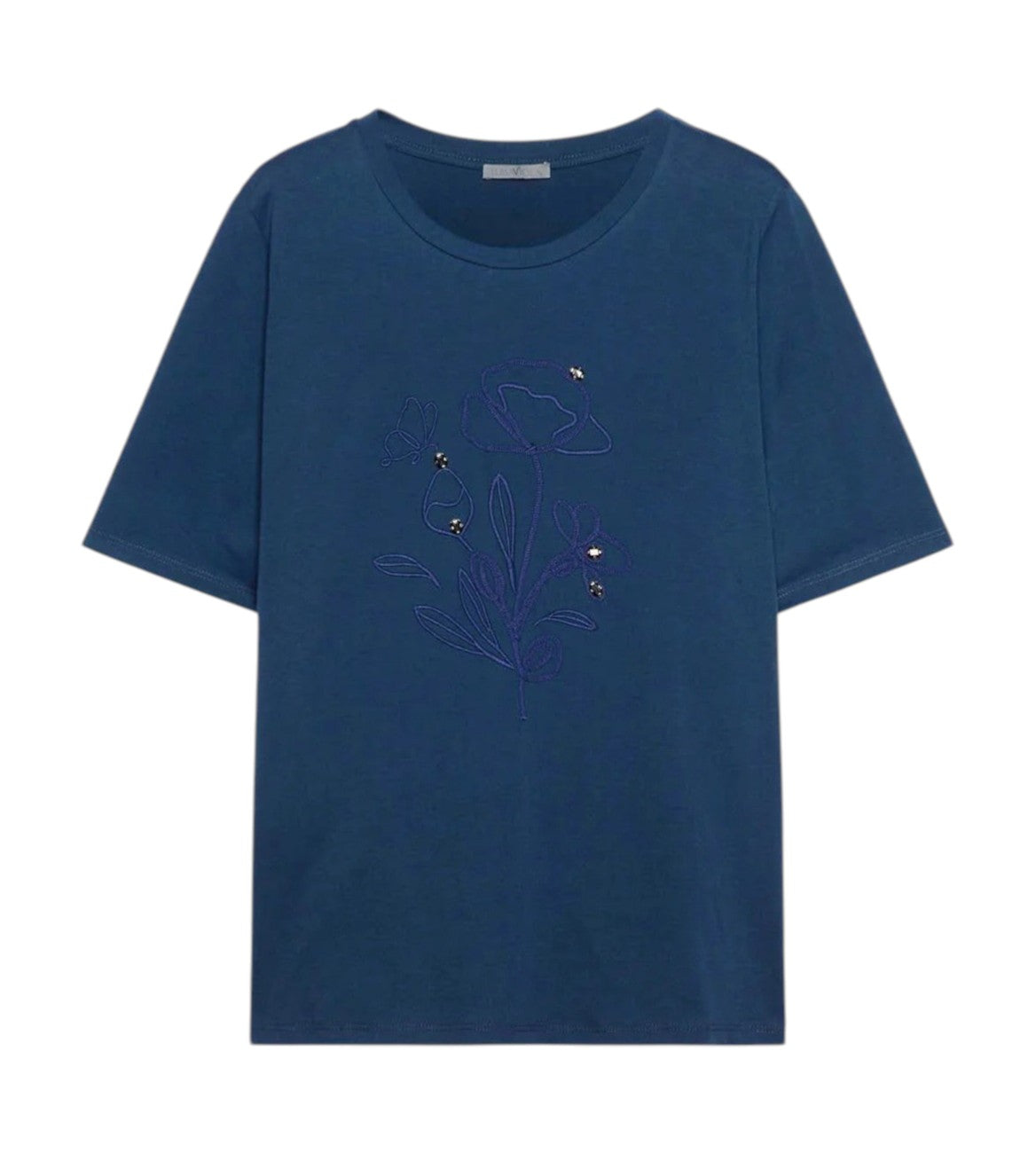 t-shirt ricamata donna
