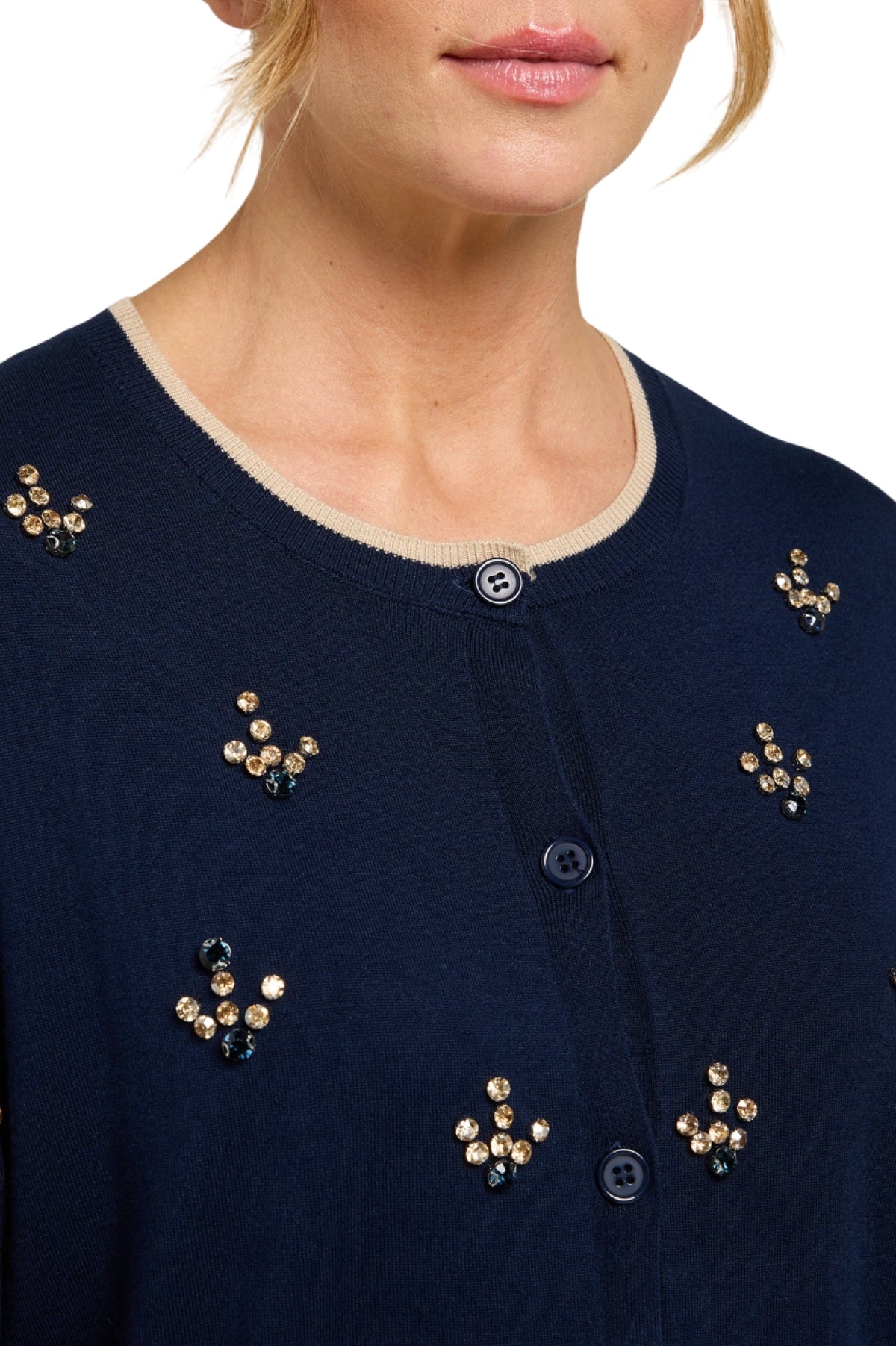 Cardigan Luisa Viola donna G275L008597N034 Performance Collection blu <BR/>