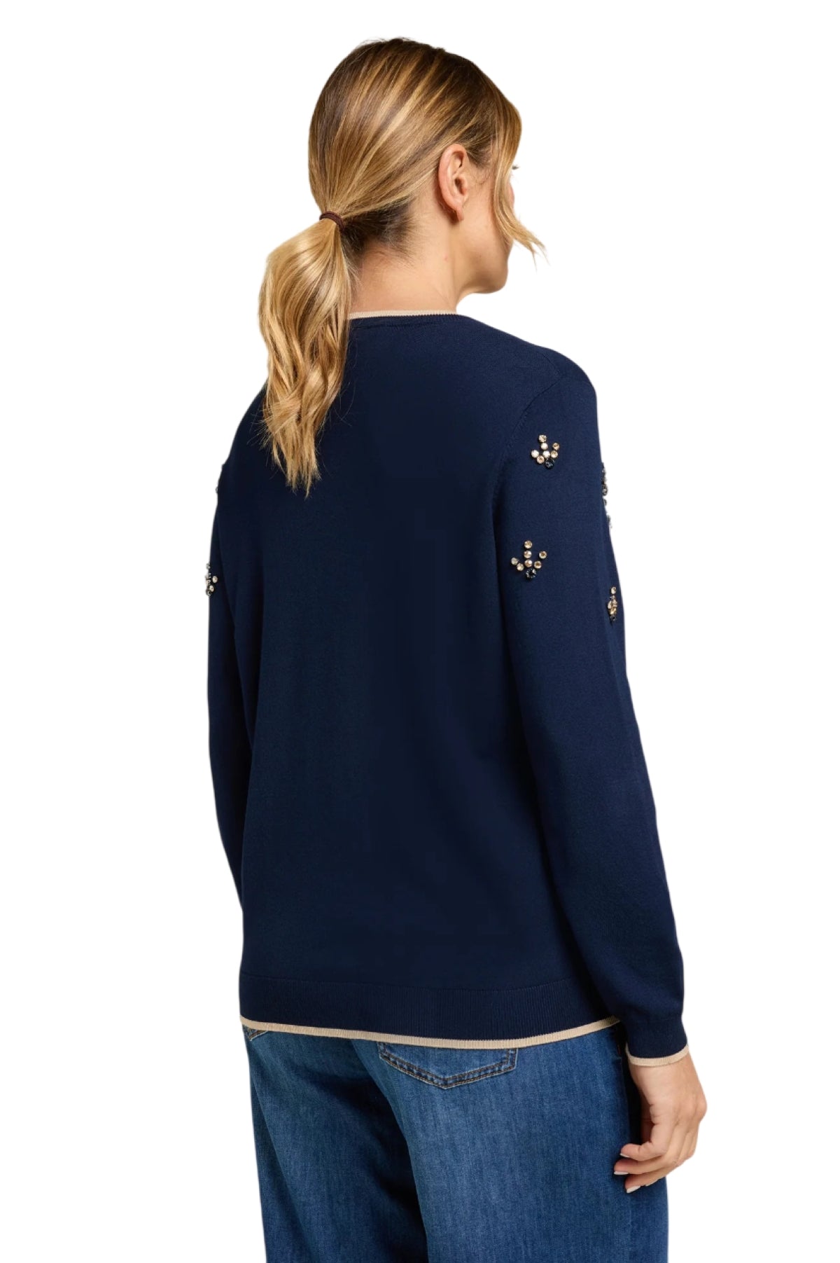 Cardigan Luisa Viola donna G275L008597N034 Performance Collection blu <BR/>