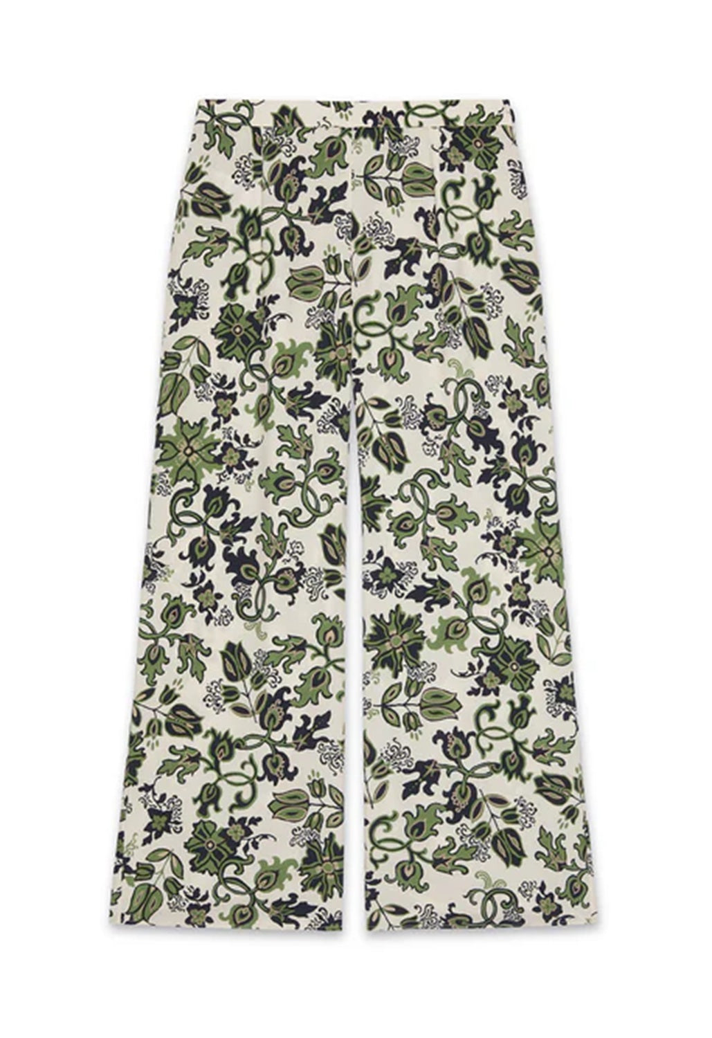 Pantalone Luisa Viola donna P008F001992N 041 Performance Foglie Avorio Verde <BR/>