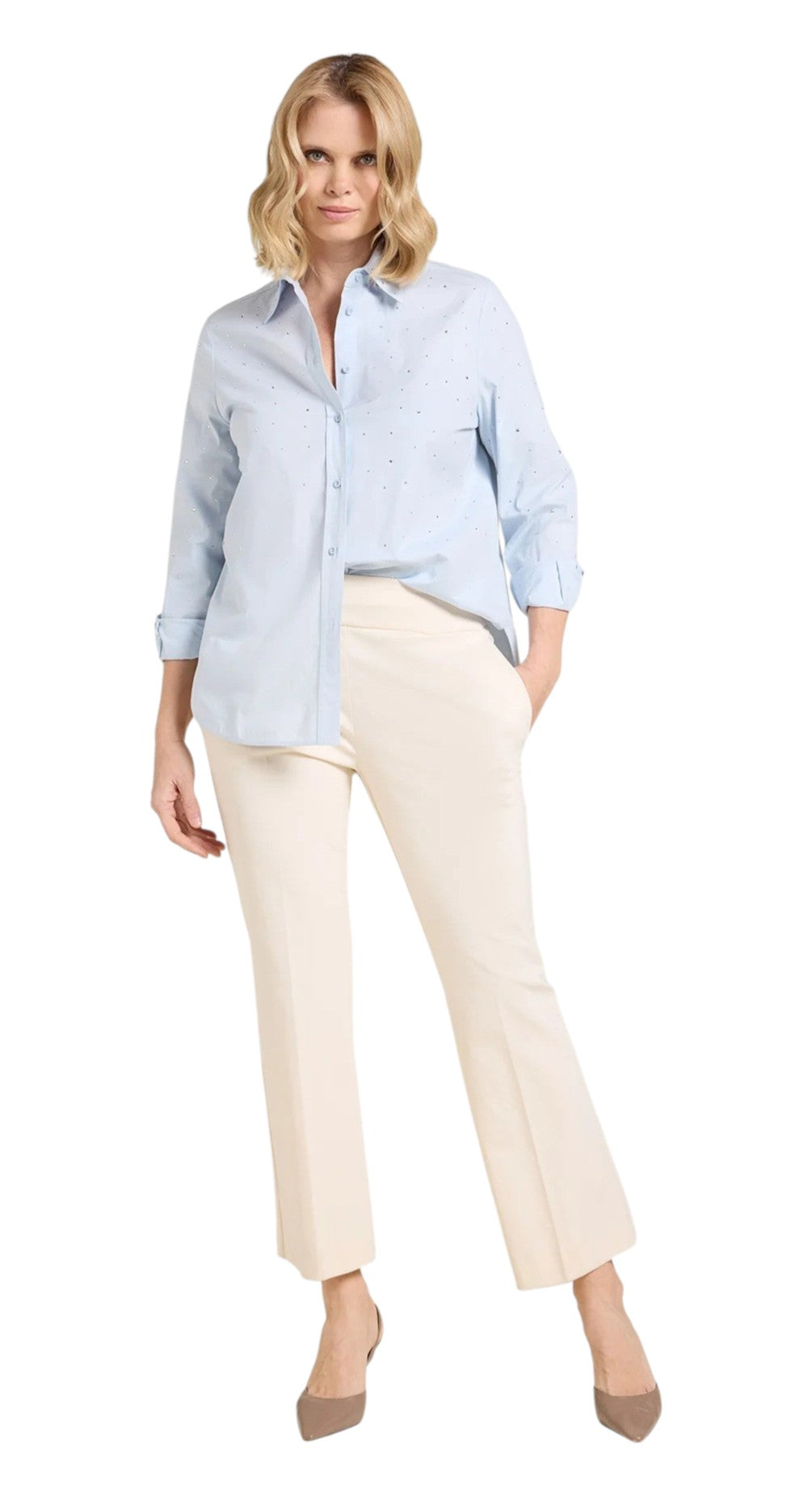 Pantalone Luisa Viola donna P878F001931N0C1 Pull on Mara Venier Avorio <BR/>