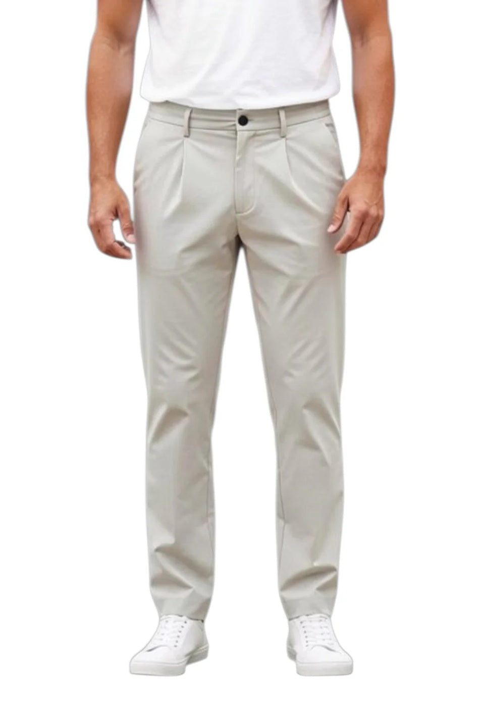 Pantalaccio Markup uomo MK1950120 nylon tecnico stretch Gesso<BR/>