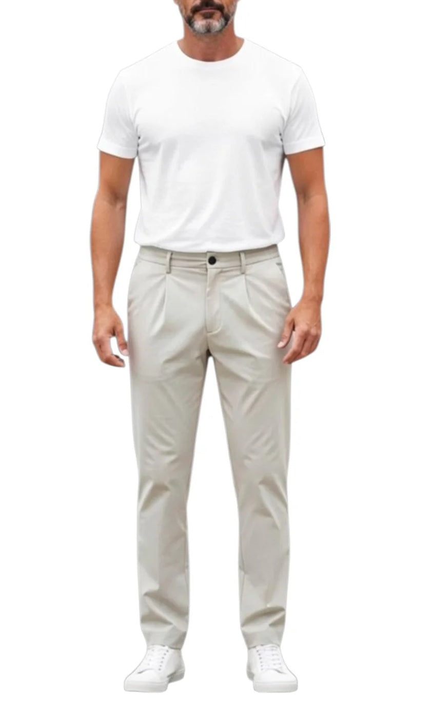 Pantalaccio Markup uomo MK1950120 nylon tecnico stretch Gesso<BR/>