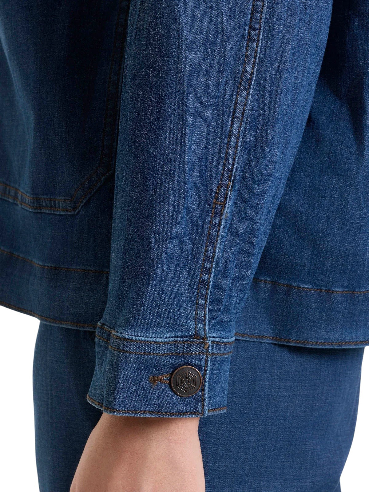 Giubbino Ragno donna DN18GB 007 Jeans Light Denim Blu