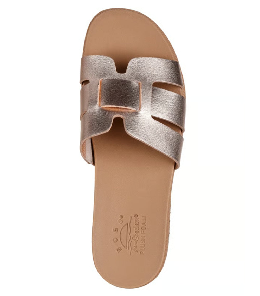 Sandalo Skechers donna Desert Kiss Low Peak Look oro rosa