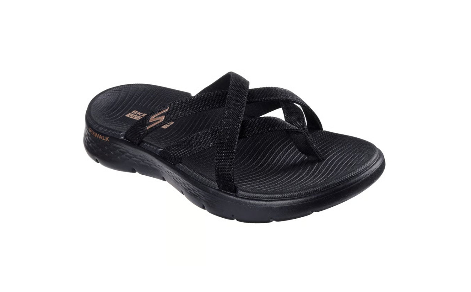 Sandali Skechers donna 141461 BBK Go Walk Flex Ssselena Nero<BR/>