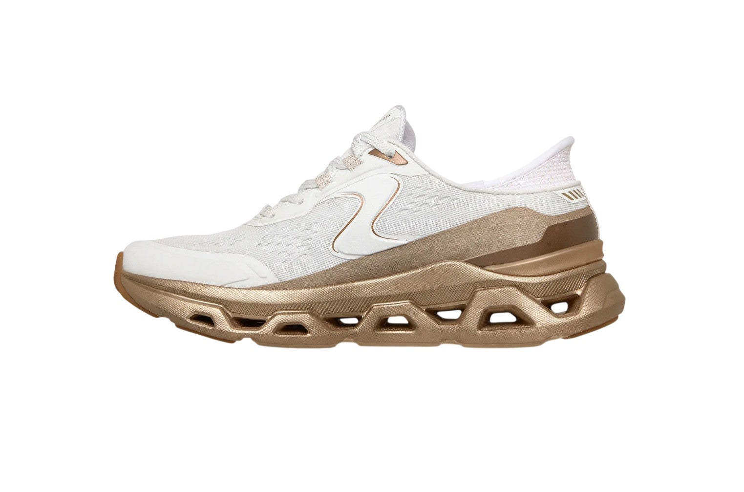 Sneakers Skechers donna Slip ins Glide 150514WGD Step Altus Starlight Bianco Oro<BR/>