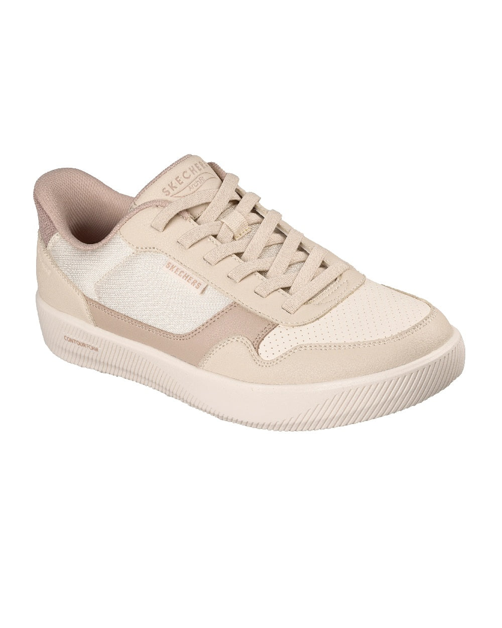 Sneakers Skechers uomo slip ins arch fit court 183402NAT Sabbia