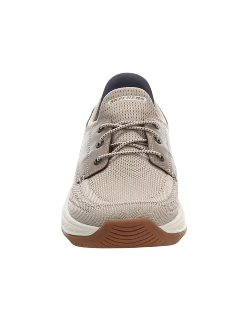 Scarpa Skechers uomo Slip ins Relaxed Fit 205467TPE Meroe Alden Bianco <BR/>