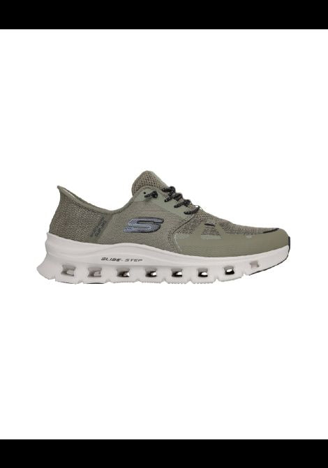 Sneakers Skechers uomo slip ins glide 232930OLBK Oliva nero<BR/>