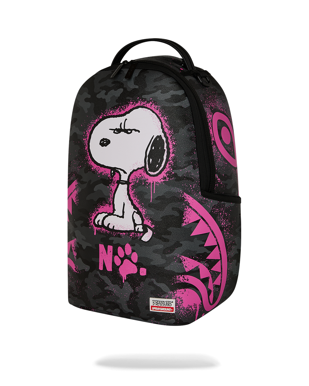 Zaino SPRAYGROUND donna Snoopy Pink Stencil B8781 Nero