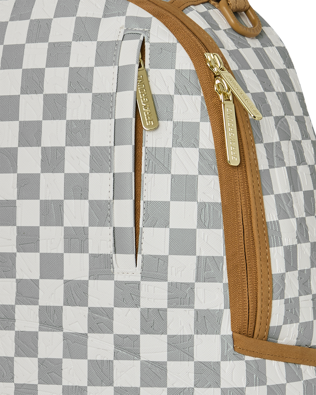 Zaino SPRAYGROUND uomo Graff Embossed Cream Check B8848 Crema