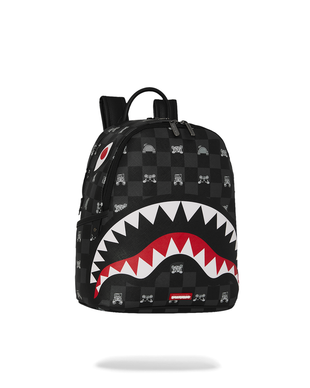 Zaino SPRAYGROUND donna Gray Peeking Character Check Savage B8908 Nero