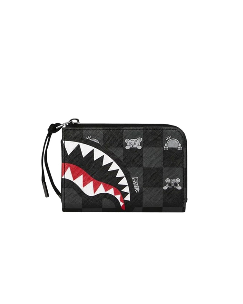 Portafogli SPRAYGROUND uomo Gray Peeking Character Check B8917 Nero