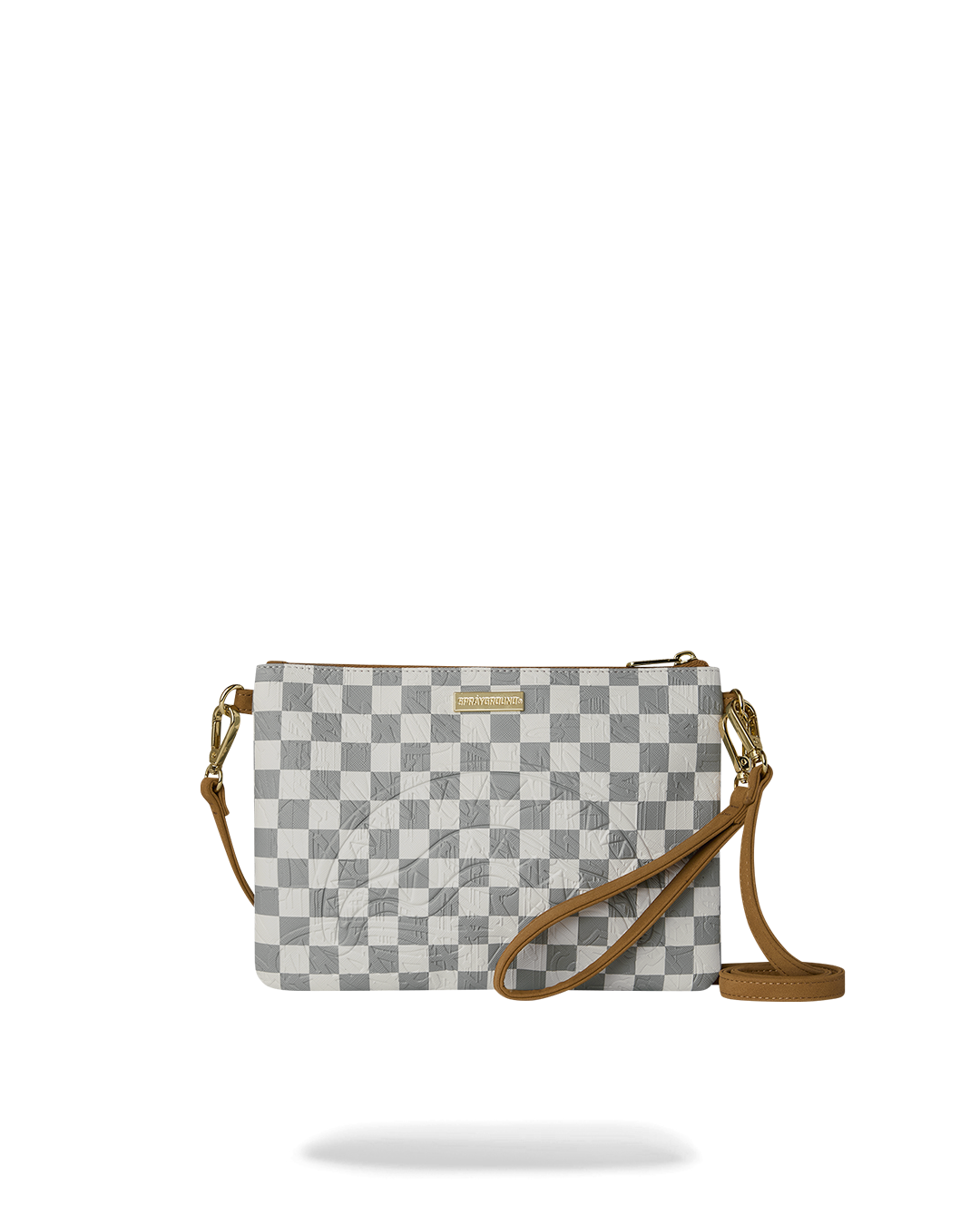 Pochette SPRAYGROUND uomo Graff Embossed Cream Check Crossover B8984 Crema
