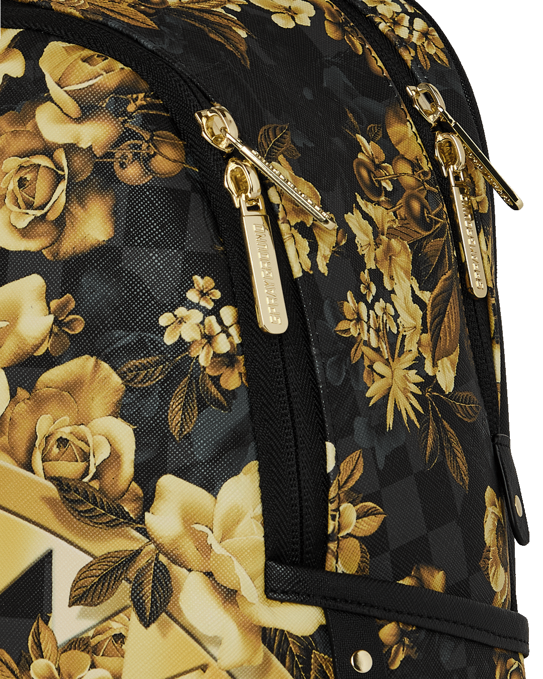Zaino SPRAYGROUND donna Gold Floral Remix Savage B9003 Nero/oro