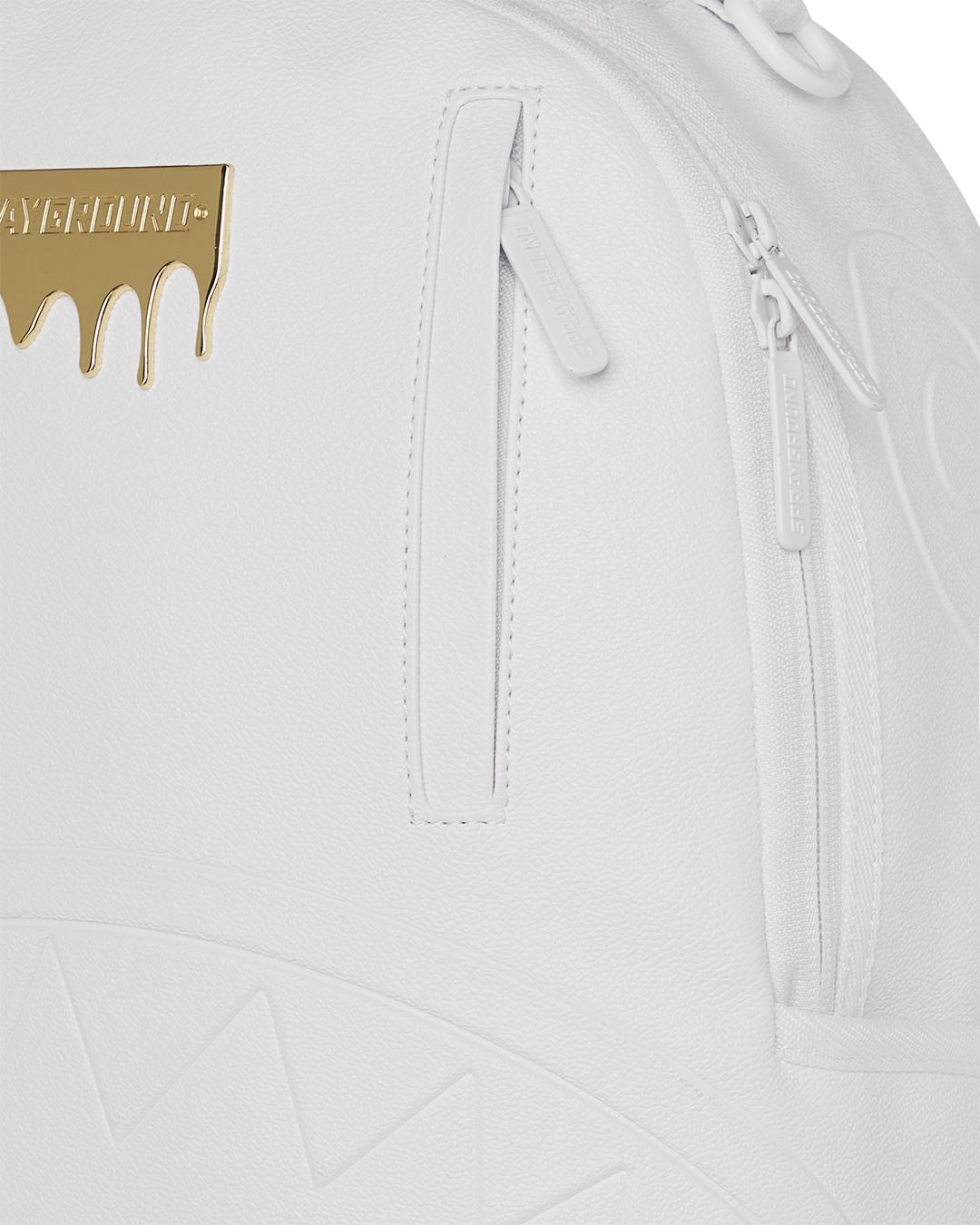 Zaino SPRAYGROUND uomo Gold Brick Luxe White B9245 Bianco