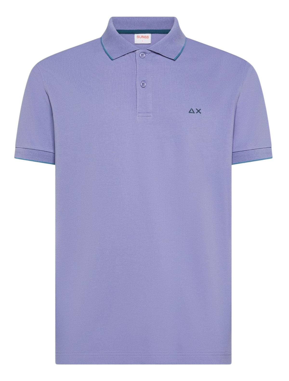 Polo Sun68 uomo A3611124 Small Stripes Basica Lilla<BR/>