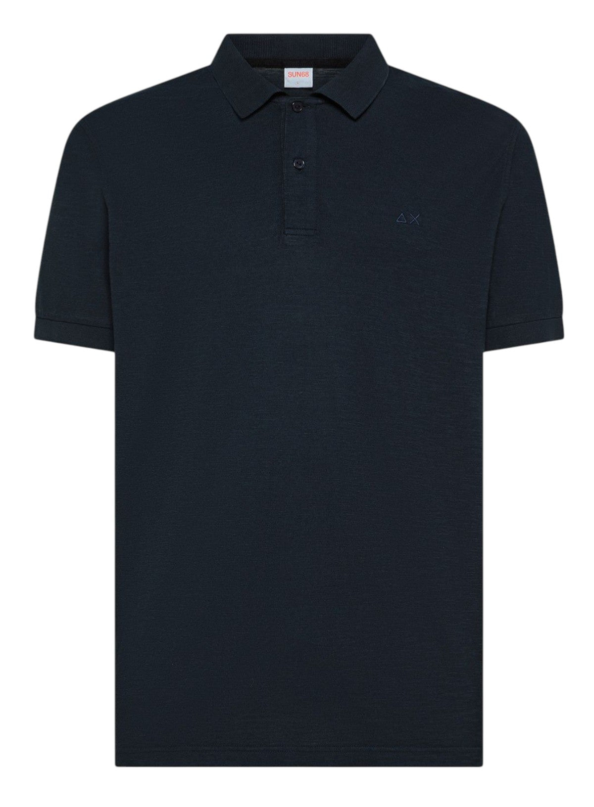 Polo Sun68 uomo A3613507 Jersey Mercerized Navy<BR/>