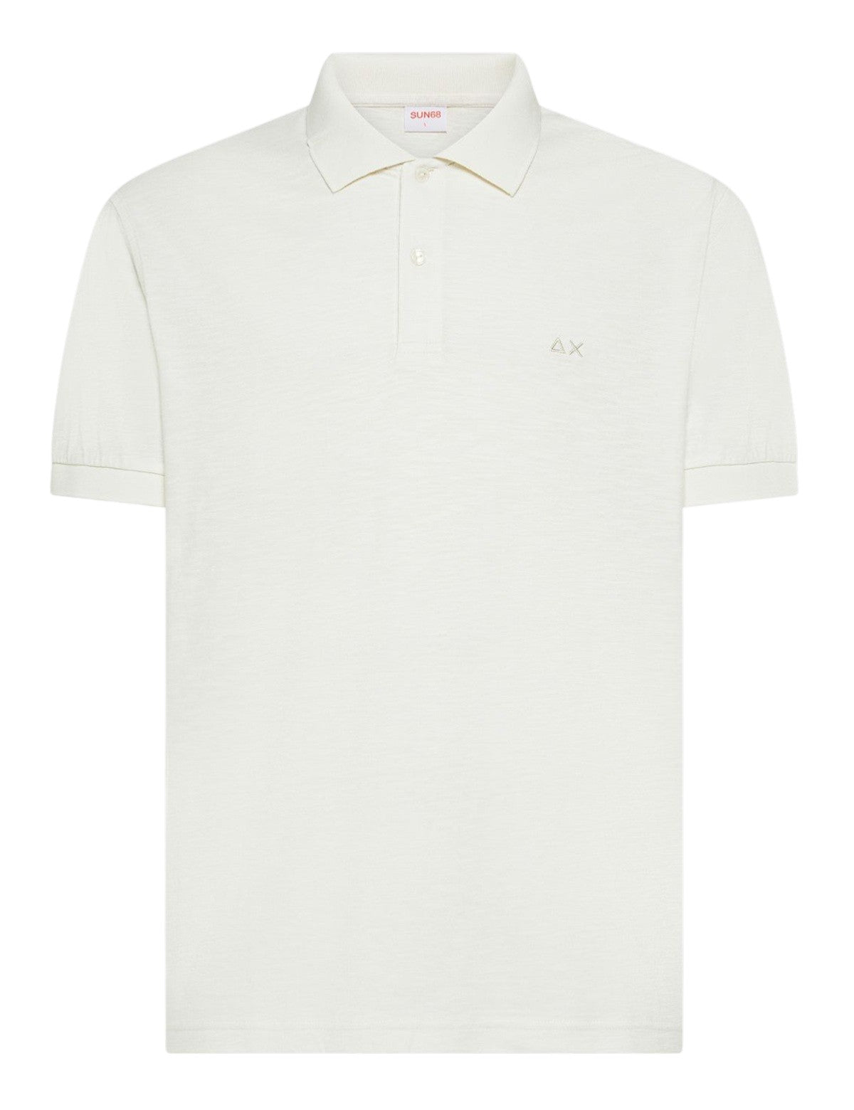 Polo Sun68 uomo A3613531 Jersey Mercerized Bianco Panna<BR/><BR/>