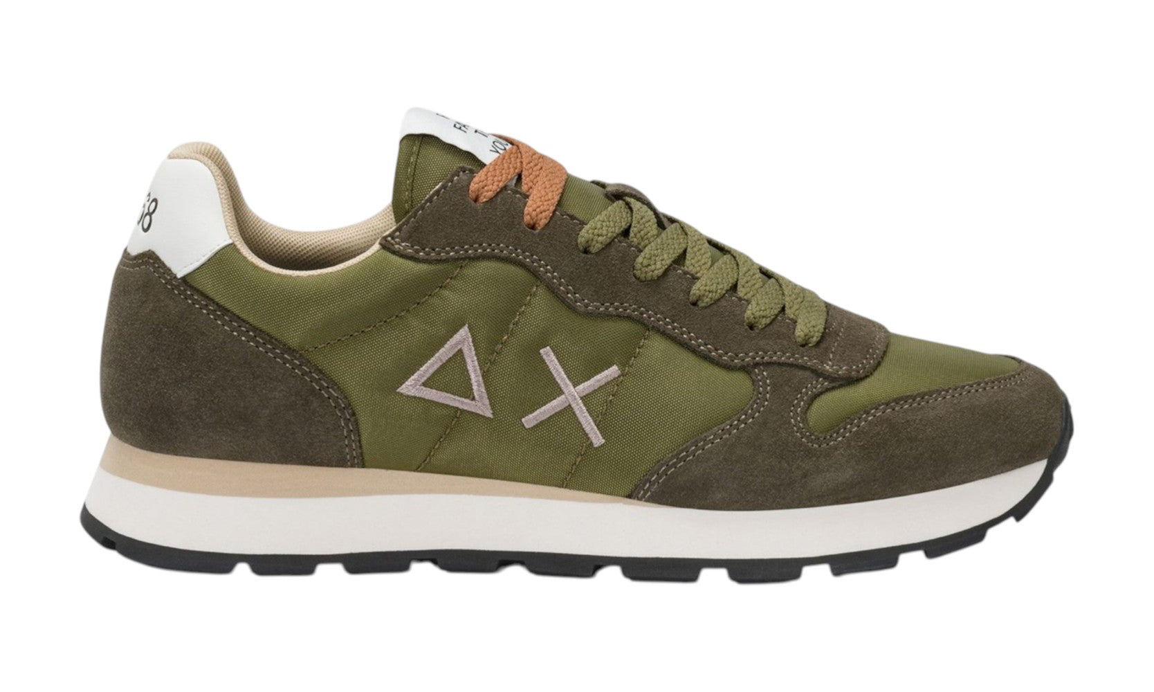 Sneakers Sun68 uomo BZ3610119 Tom Solid Verde militare<BR/>