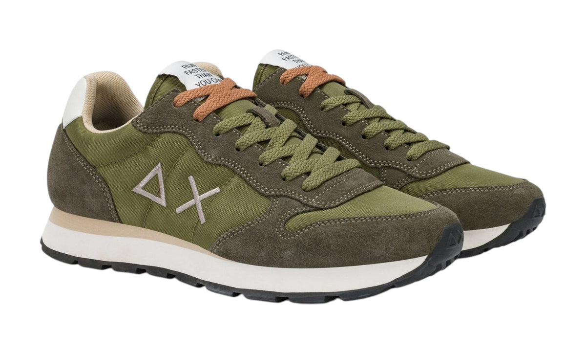 Sneakers Sun68 uomo BZ3610119 Tom Solid Verde militare<BR/>