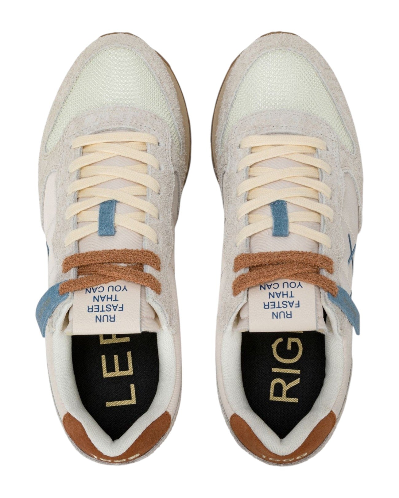 Sneakers Sun68 uomo BZ3610431 Tom Vintage Gold Edition Bianco Panna<BR/>