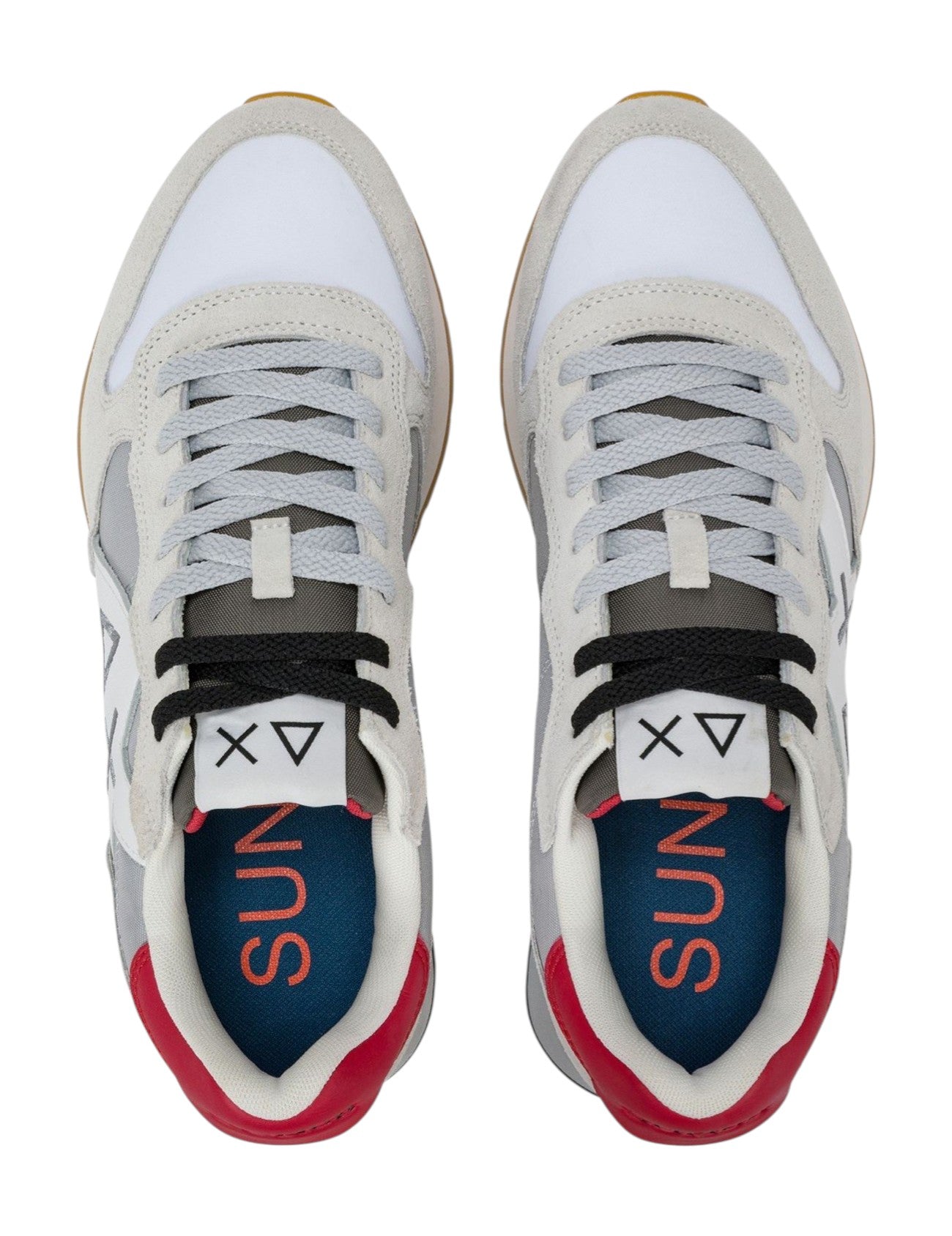 Sneakers Sun68 uomo BZ361160106 Jaki 2.0 Solid Bianco Grigio chiaro<BR/>