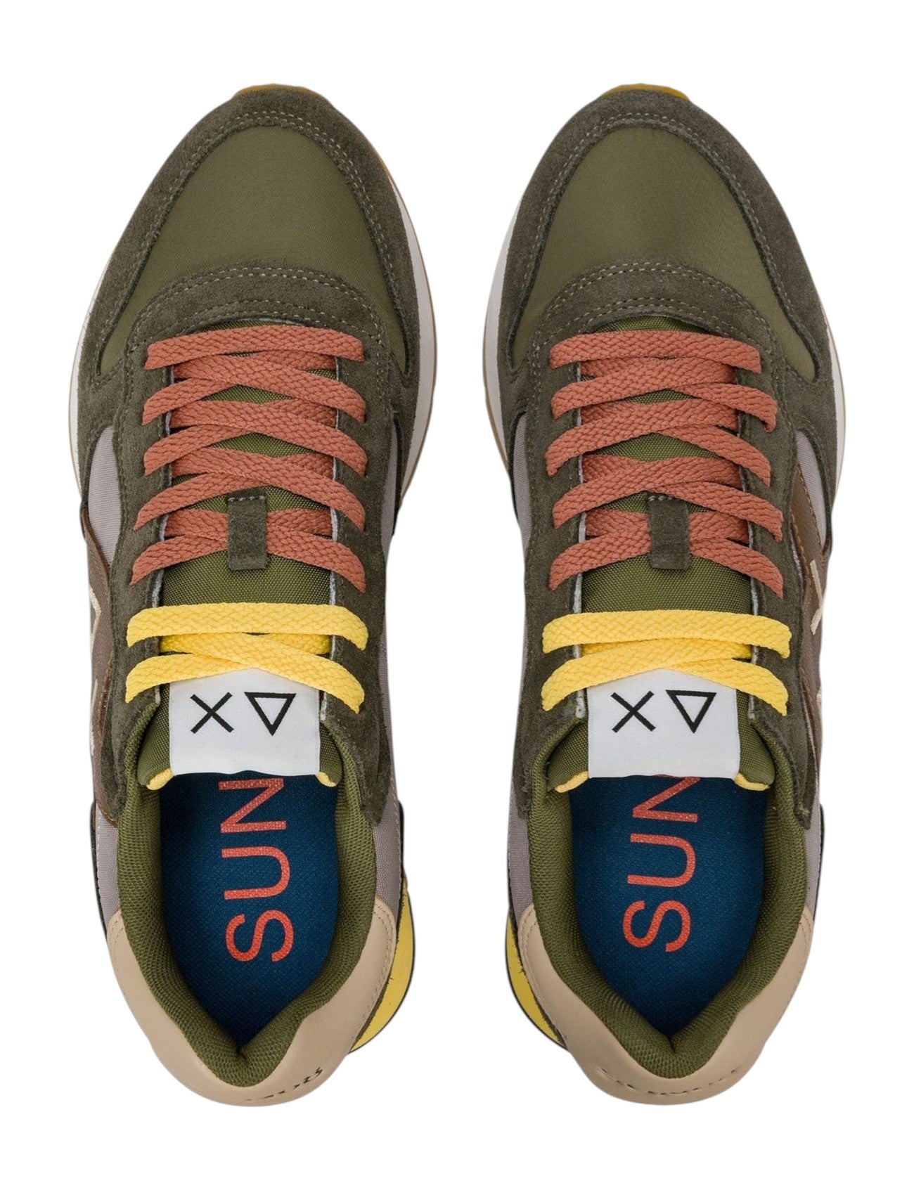 Sneakers Sun68 uomo BZ361161998 Jaki 2.0 Solid Verde militare Grigio<BR/>